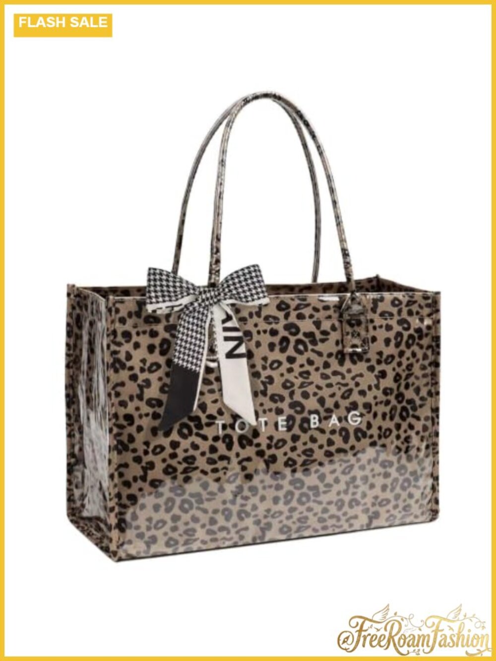 PVC Jelly Tote Bag Waterproof Kraft Texture Fits Laptop Women